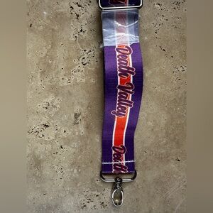 Clemson Tigers Purple and Orange Death Valley Purse Bag Strap